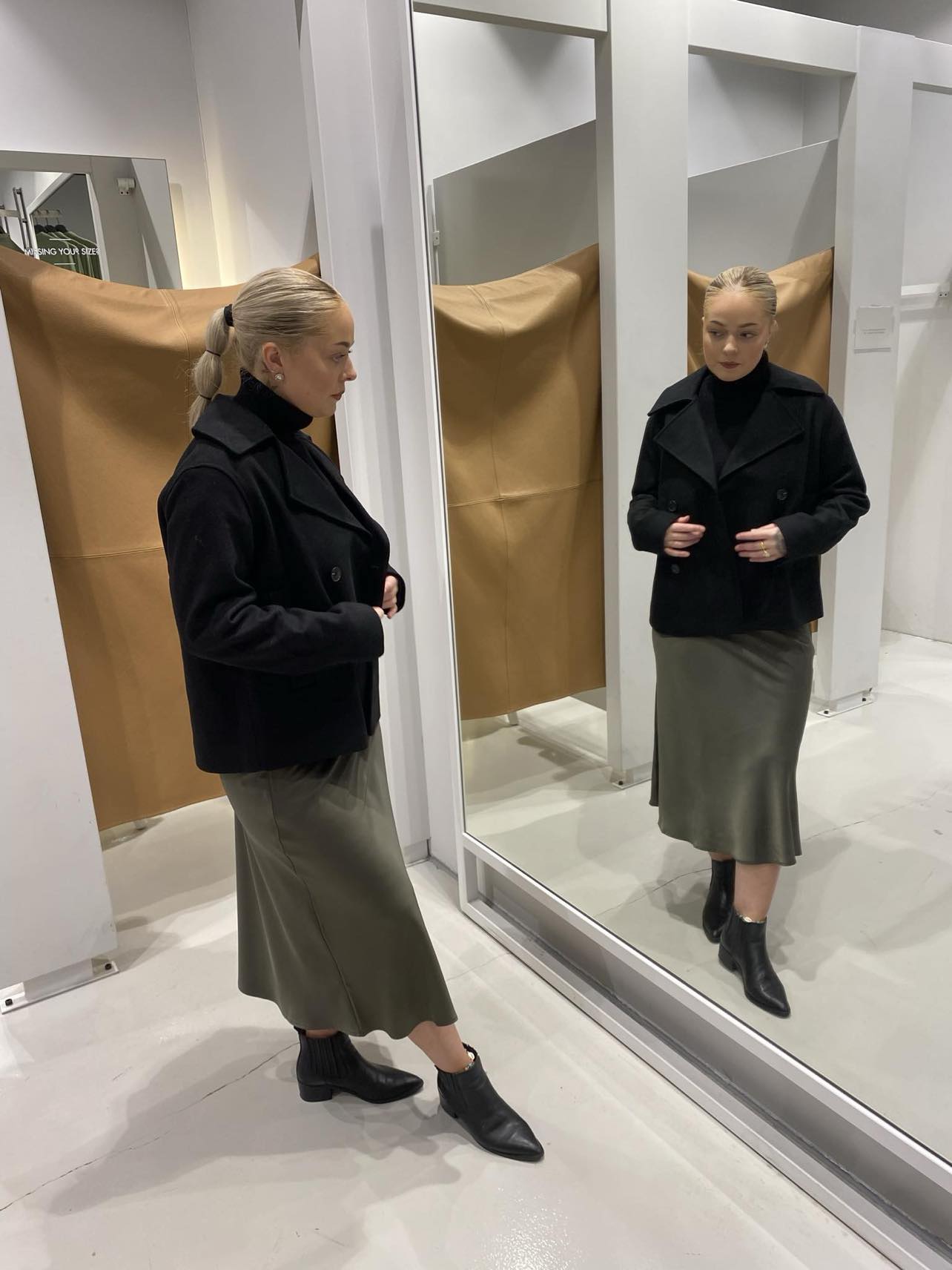 Alma kort Jakke - Sort/ Black